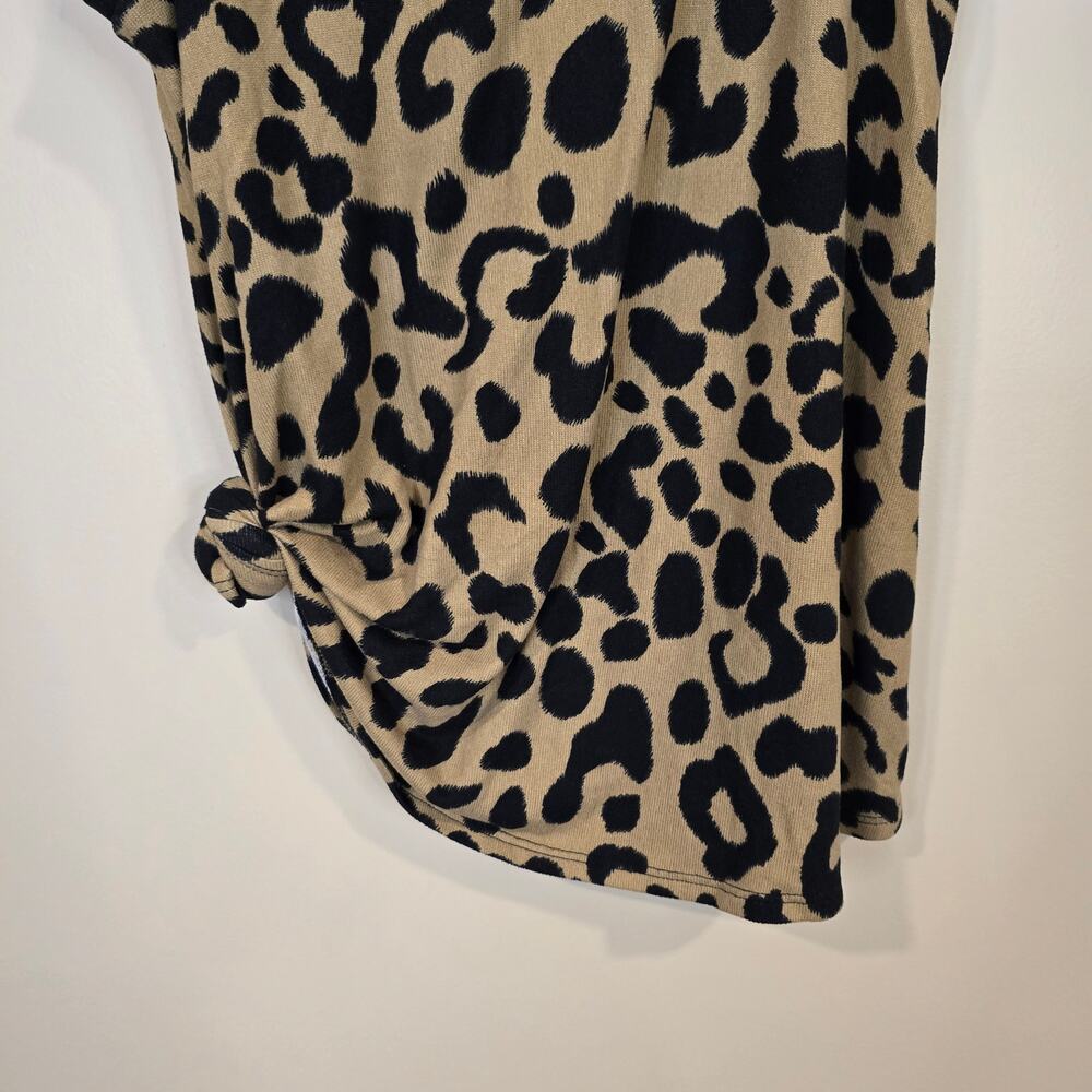 Women's BomBom Leopard Print Knit Tank Top | Size Small - Picture 5 of 10